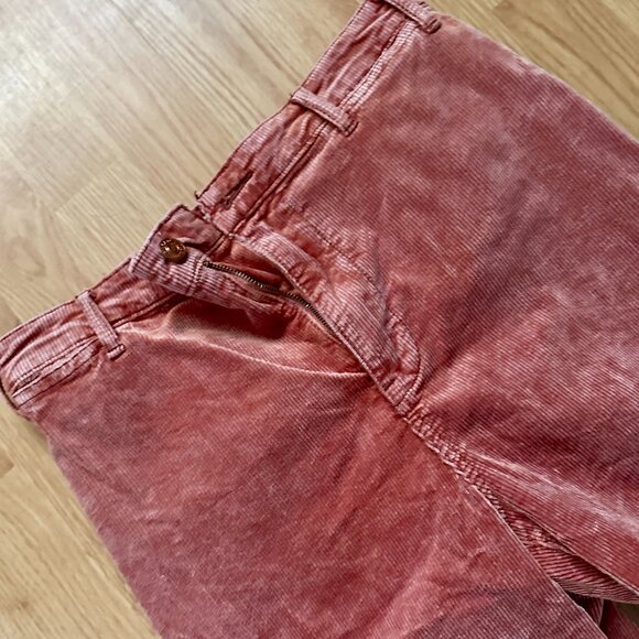 Anthropologie Pilcro High Rise Cropped Wide Leg Corduroy Pants Size 29 - Picture 6 of 7